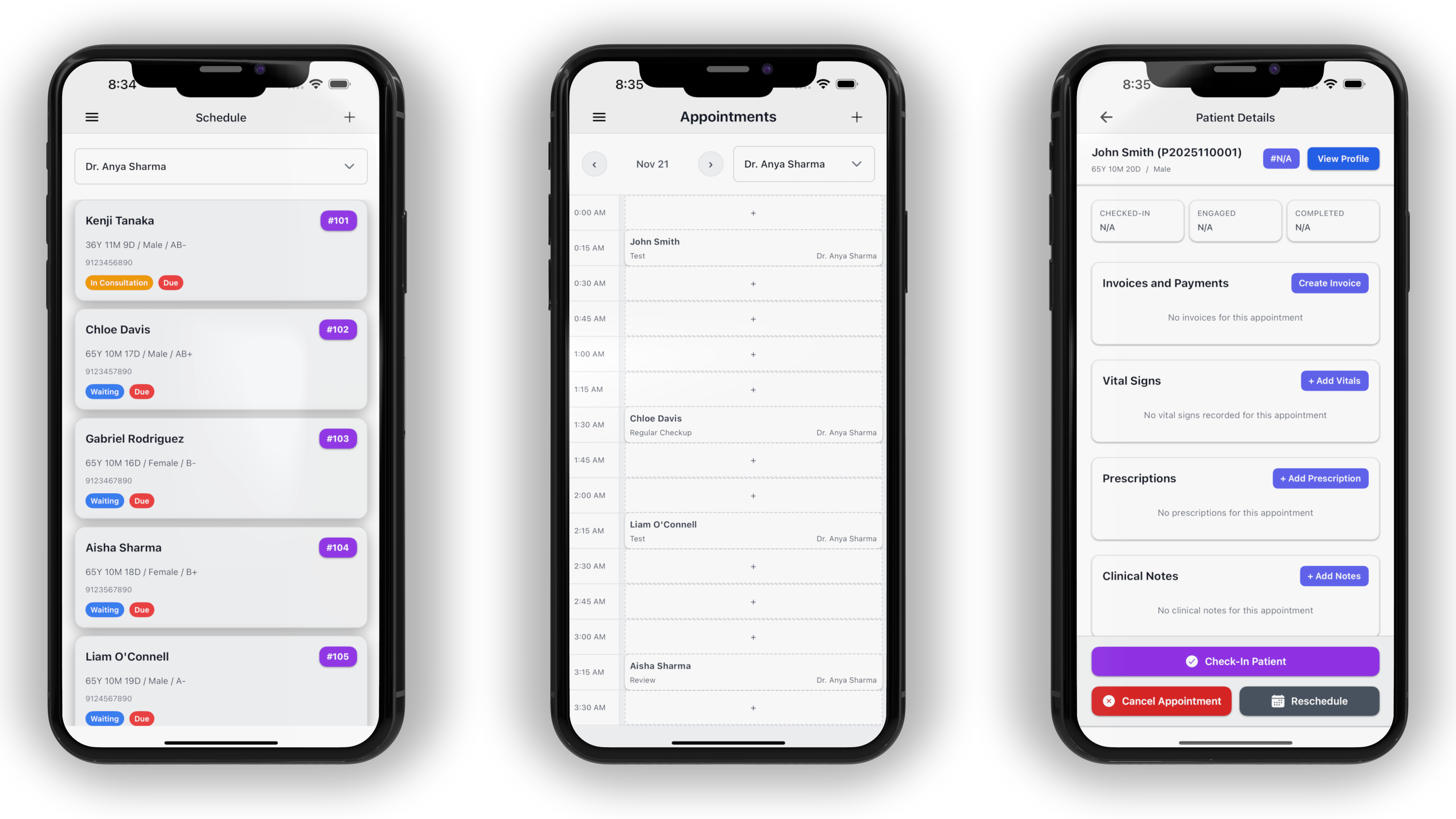 MedHive Clinic Software on Mobile